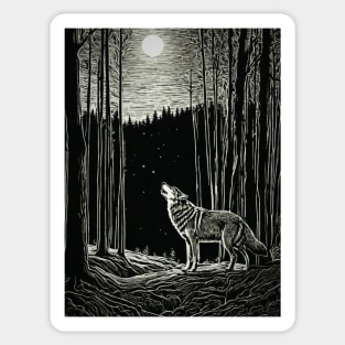 HOWLING WOLF Sticker